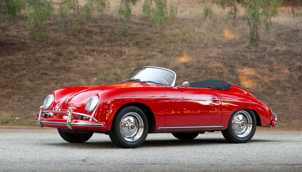 1957 Porsche 356 A 1600 Speedster by Reutter offered at RM Sotheby's Arizona live auction 2022