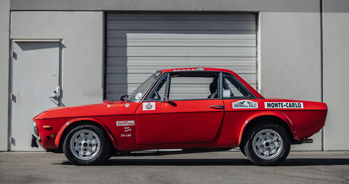 Rosso Corsa 1972 Lancia Fulvia Coupe 1600 HF Series 2 Fanalino available at RM Sotheby’s Arizona Live Auction 2021