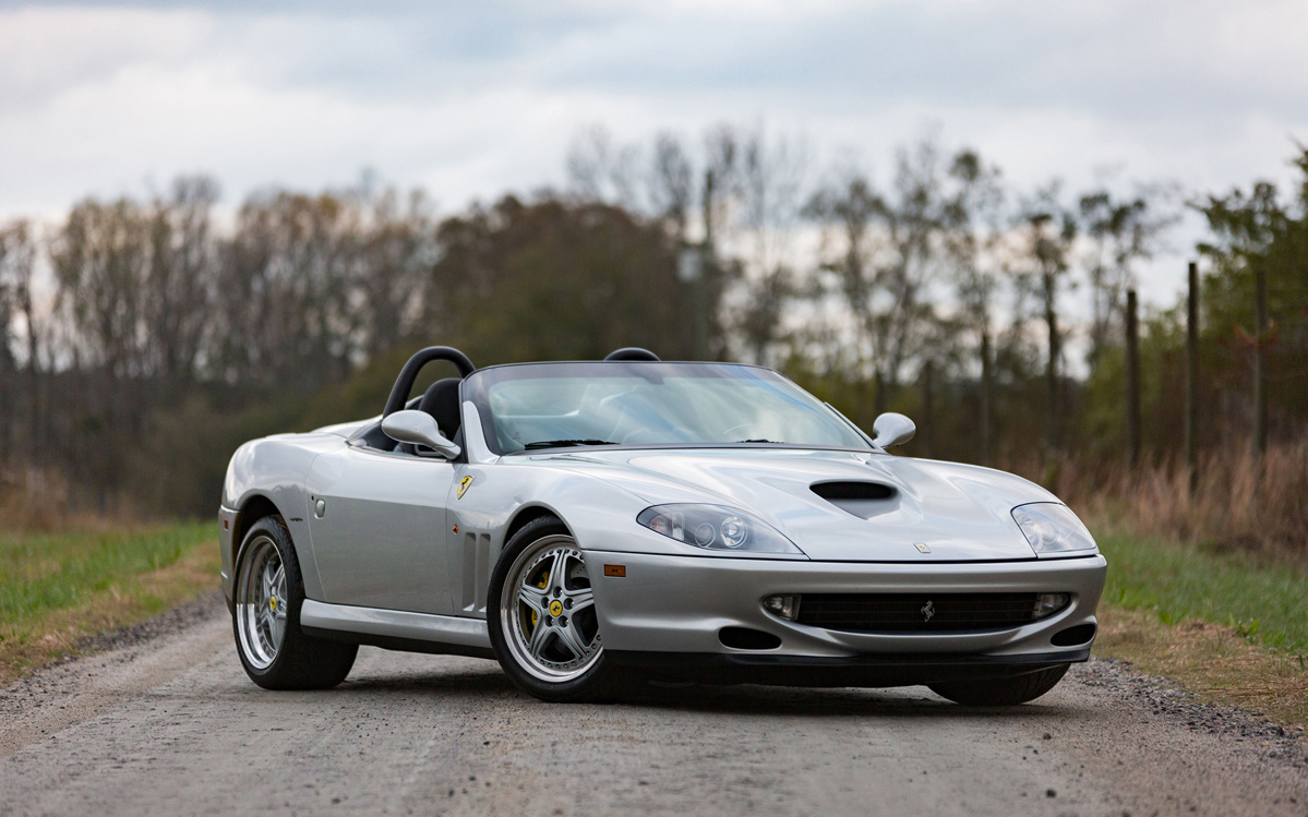 Argento Nürburgring over Nero 2001 Ferrari 550 Barchetta Pininfarina available at RM Sotheby's Arizona Live Auction 2021